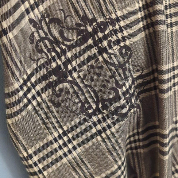 Boston Proper Plaid Pants Black and White Size 4 - Picture 3 of 13